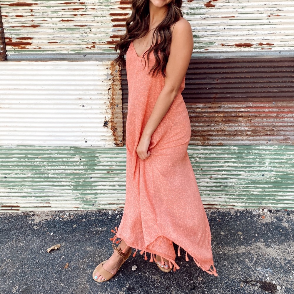 LAUREN CONRAD PINK MAXI DRESS